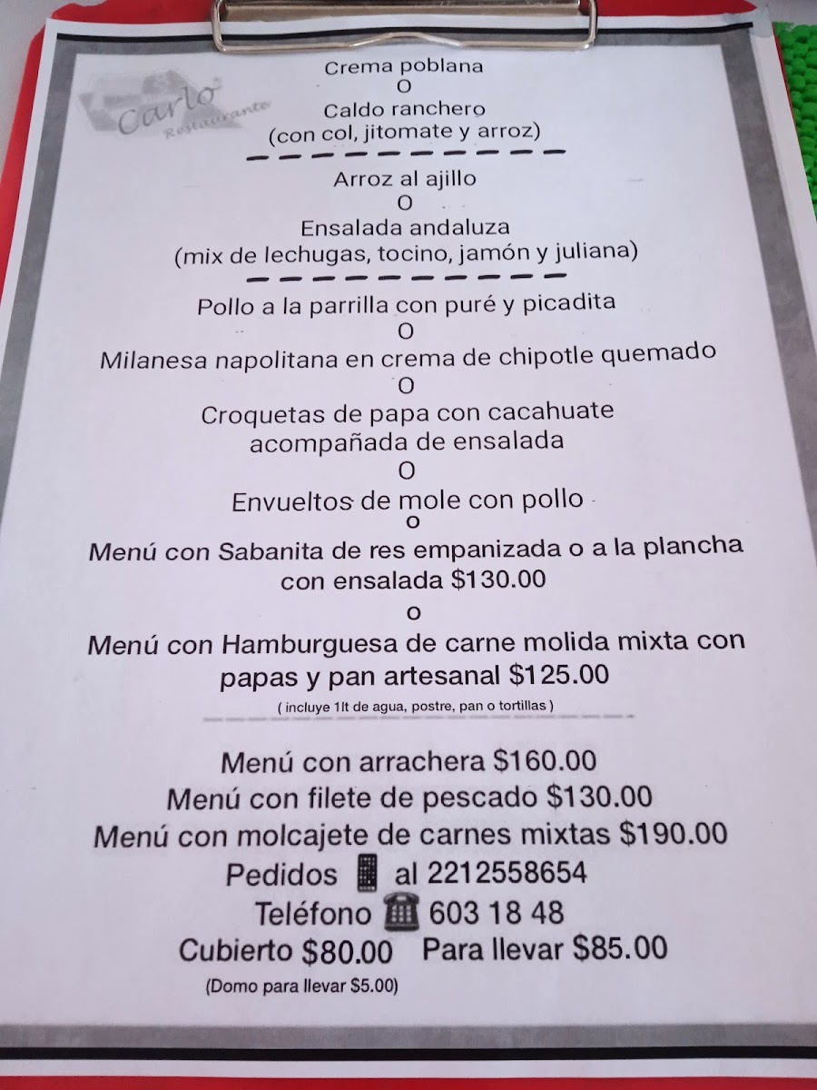 La Casita De Carlo Menu Photo 2