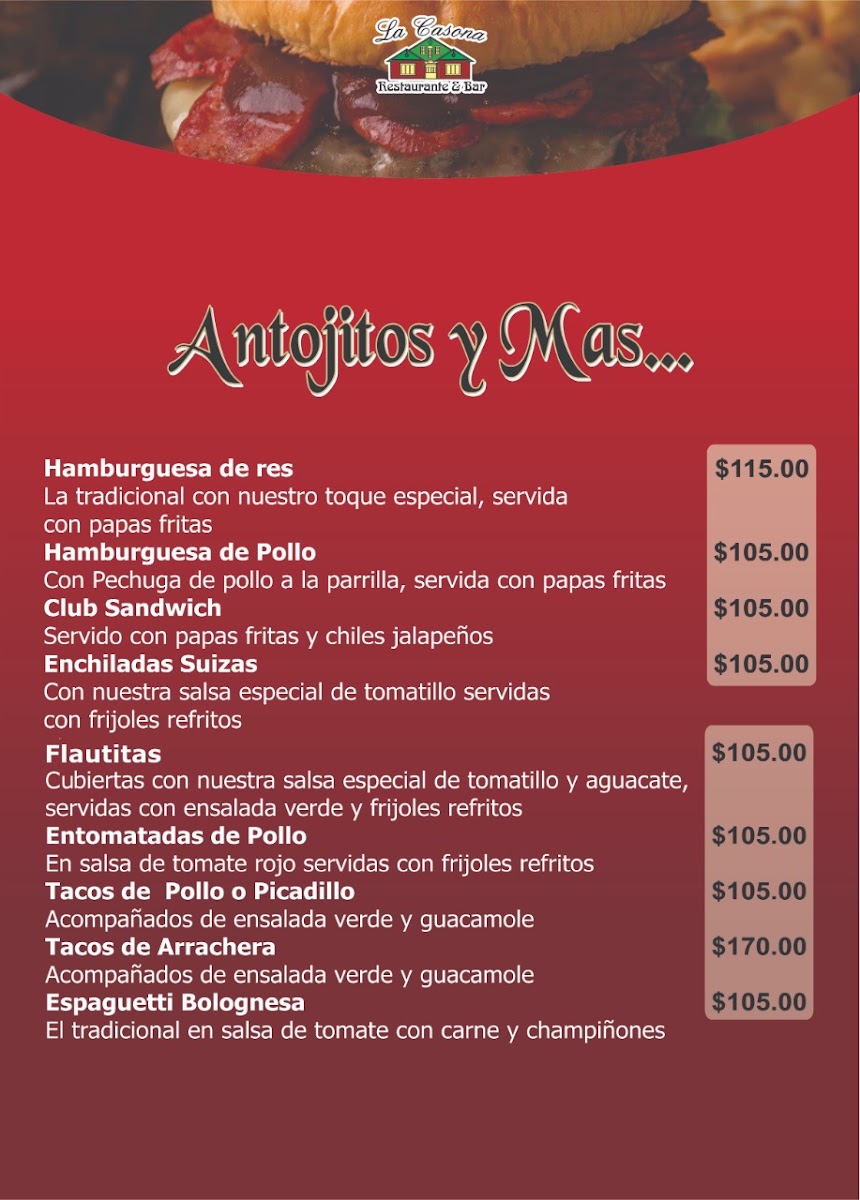 La Casona Menu Photo 9