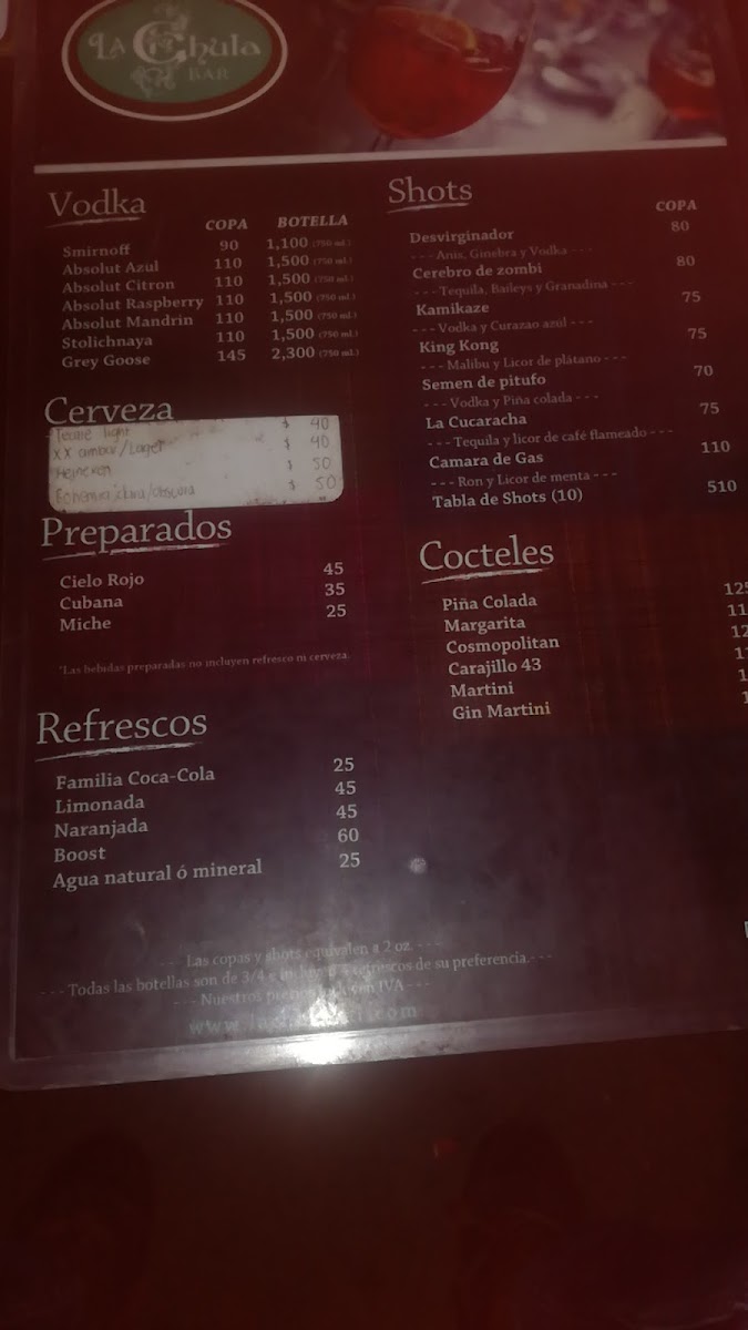 La Chula Menu Photo 3