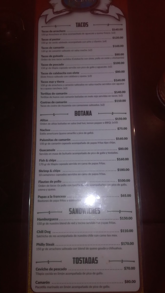 La Chula Menu Photo 6