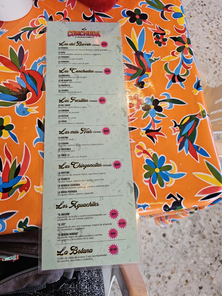 La Conchuda Menu Photo 4