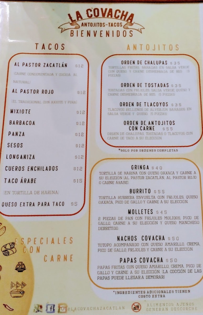La Covacha Menu Photo 2