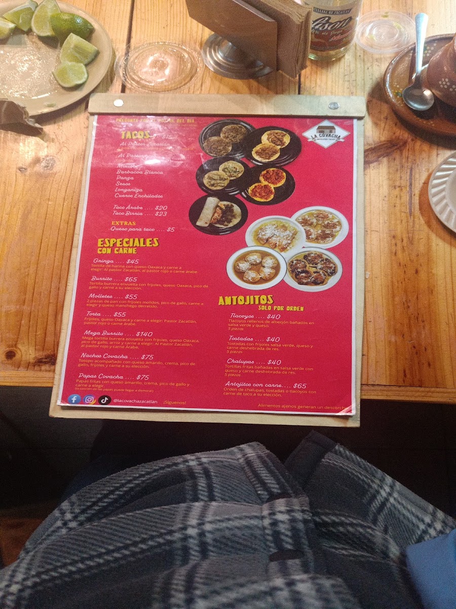 La Covacha Menu Photo 3