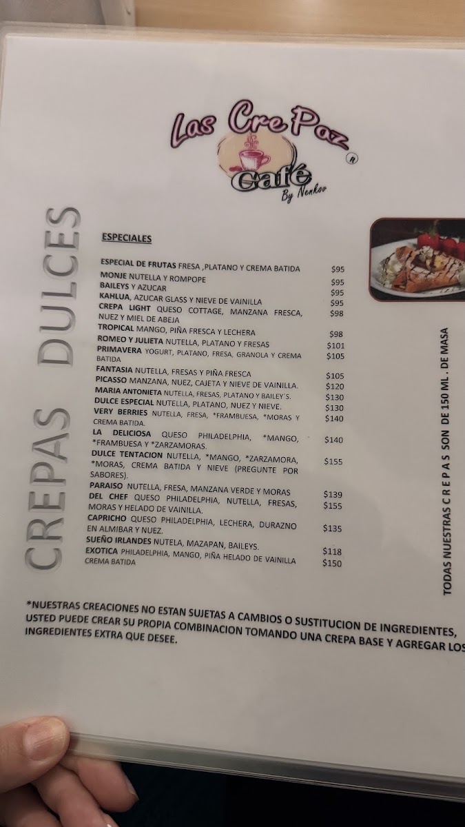 La Crepa Cafe Menu Photo 3
