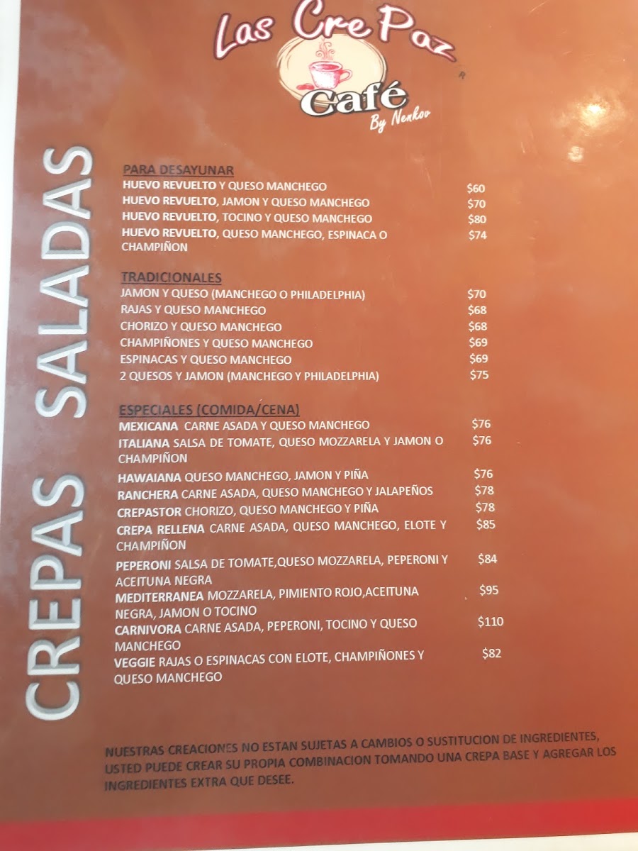 La Crepa Cafe Menu Photo 6