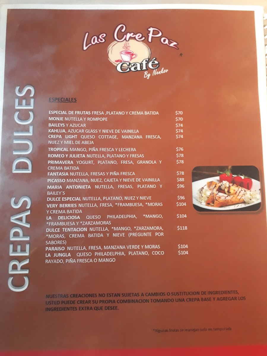 La Crepa Cafe Menu Photo 7