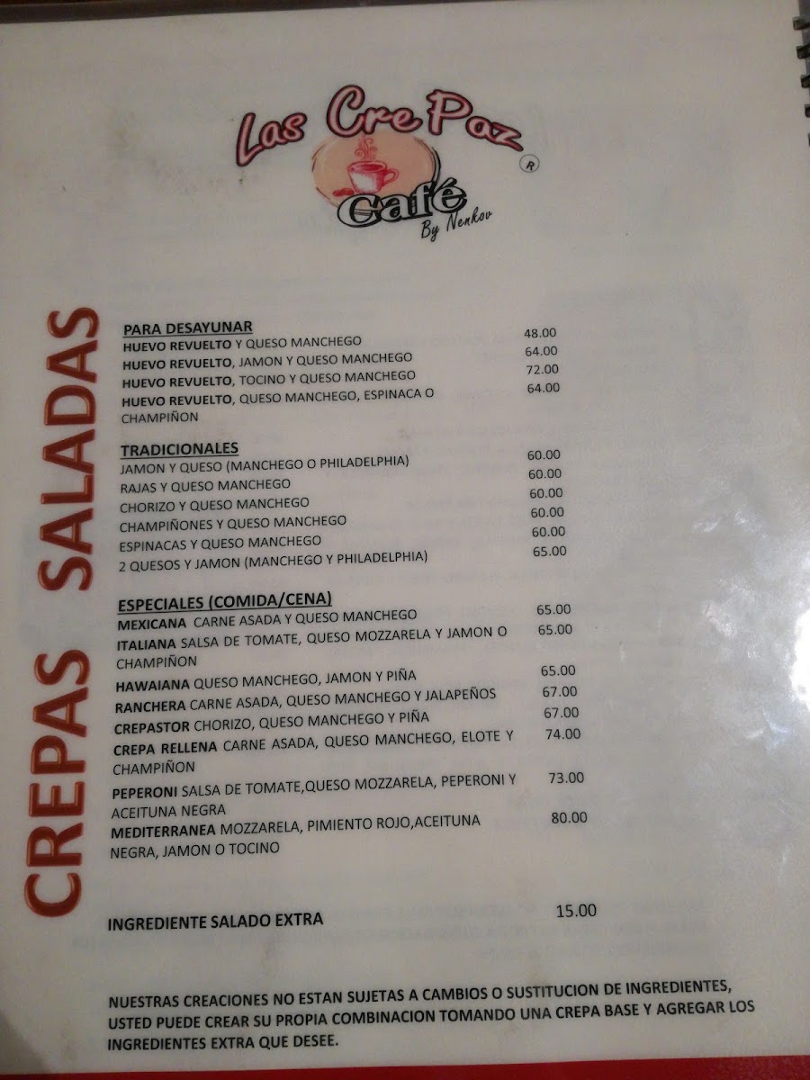 La Crepa Cafe Menu Photo 9