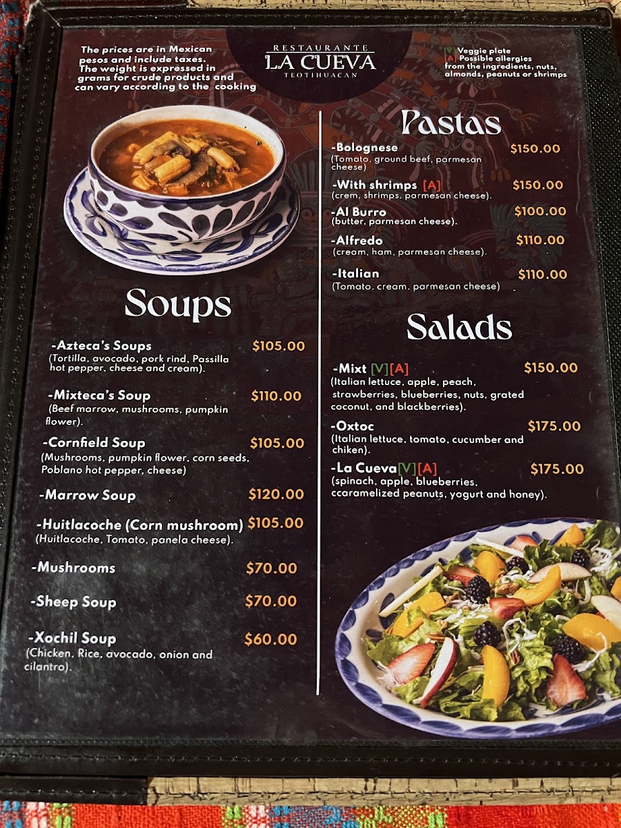La Cueva Teotihuacan Menu Photo 4
