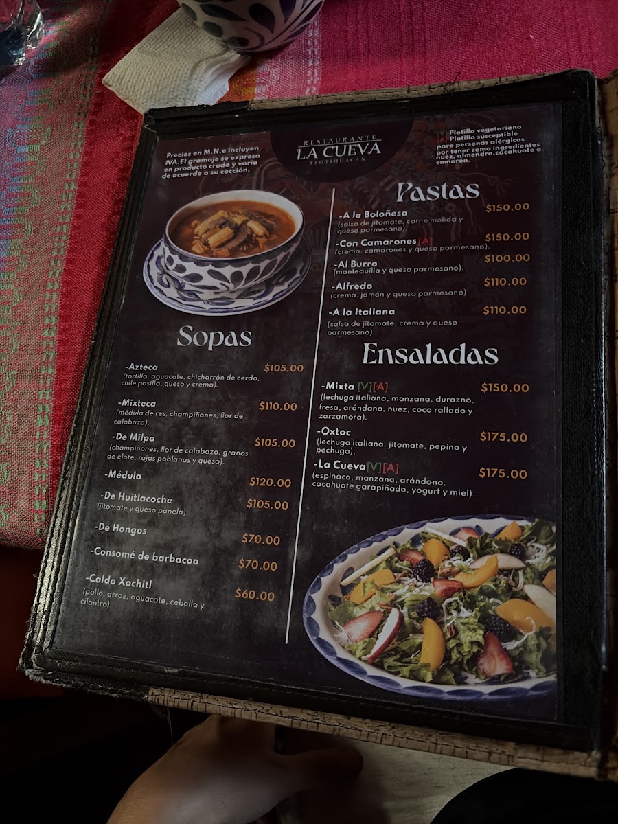 La Cueva Teotihuacan Menu Photo 7