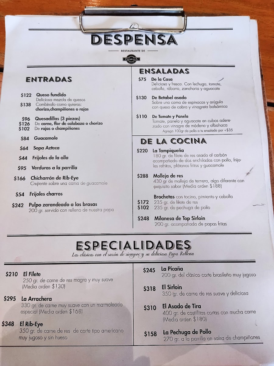 La Despensa Restaurante De Papablita Menu Photo 3