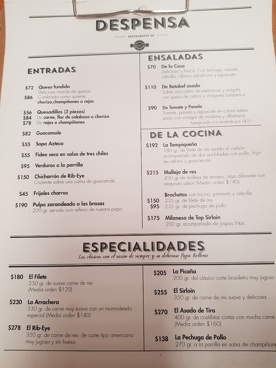 La Despensa Restaurante De Papablita Menu Photo 6