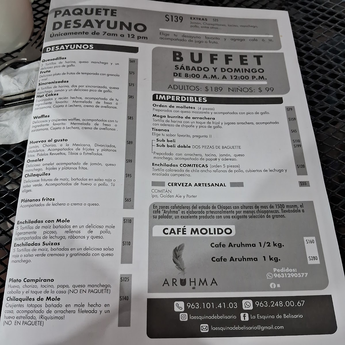 La Esquina De Belisario Menu Photo 2