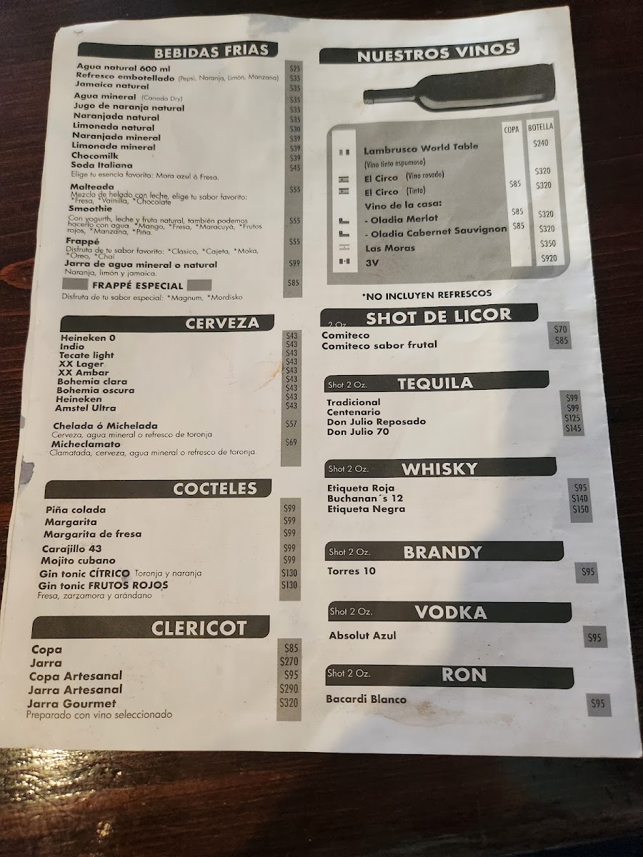 La Esquina De Belisario Menu Photo 3