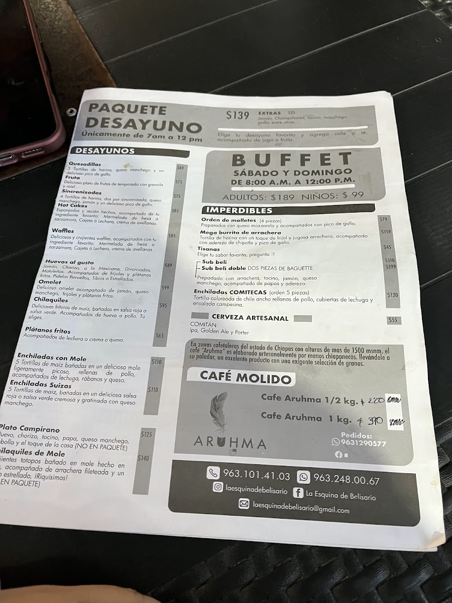 La Esquina De Belisario Menu Photo 4