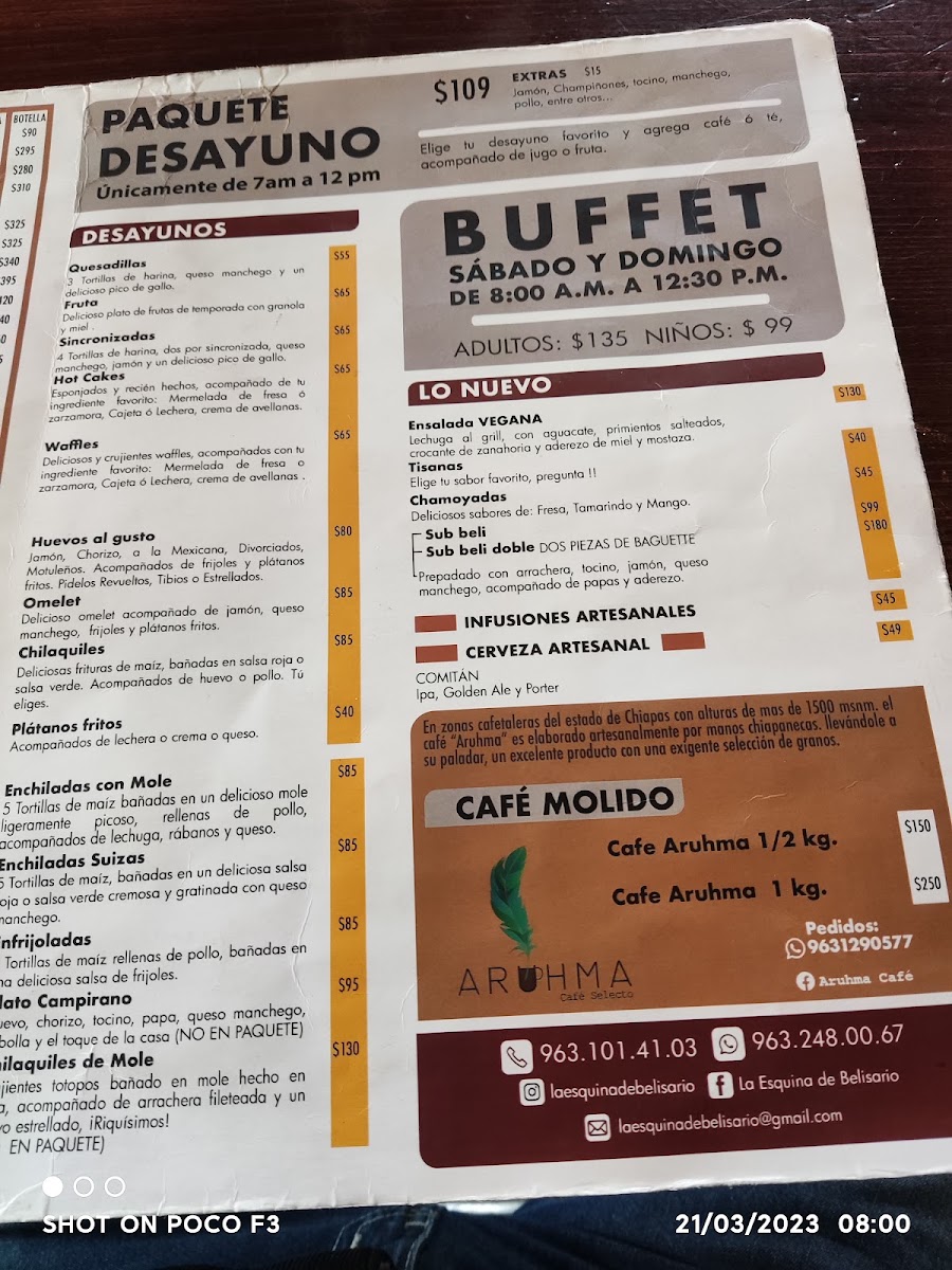 La Esquina De Belisario Menu Photo 6