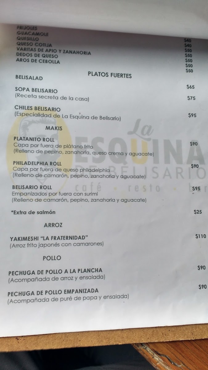 La Esquina De Belisario Menu Photo 7