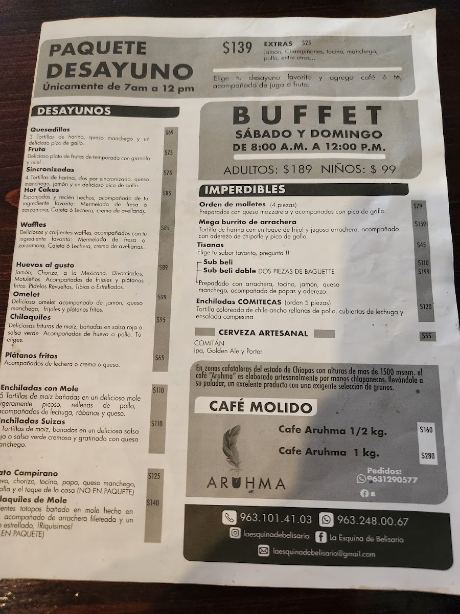 La Esquina De Belisario Menu Photo 8
