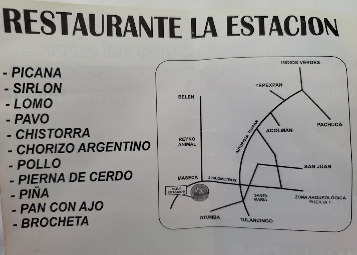 La Estacion Menu