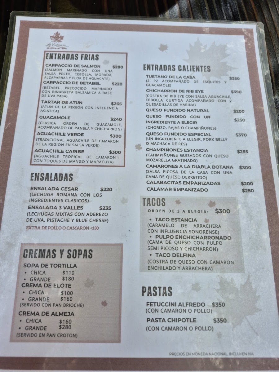 La Estancia Menu Photo 7