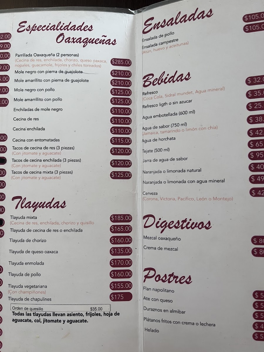 La Flor De Oaxaca Menu Photo 4