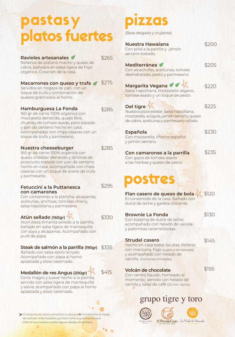 La Fonda del Zancudo Menu Photo 2