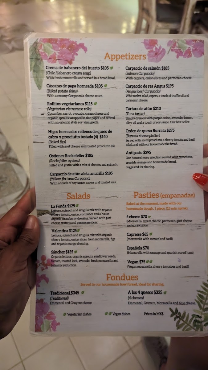La Fonda del Zancudo Menu Photo 5