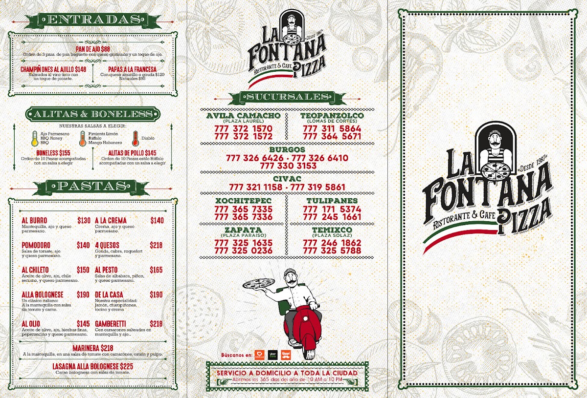 La Fontana Pizza Menu Photo 2