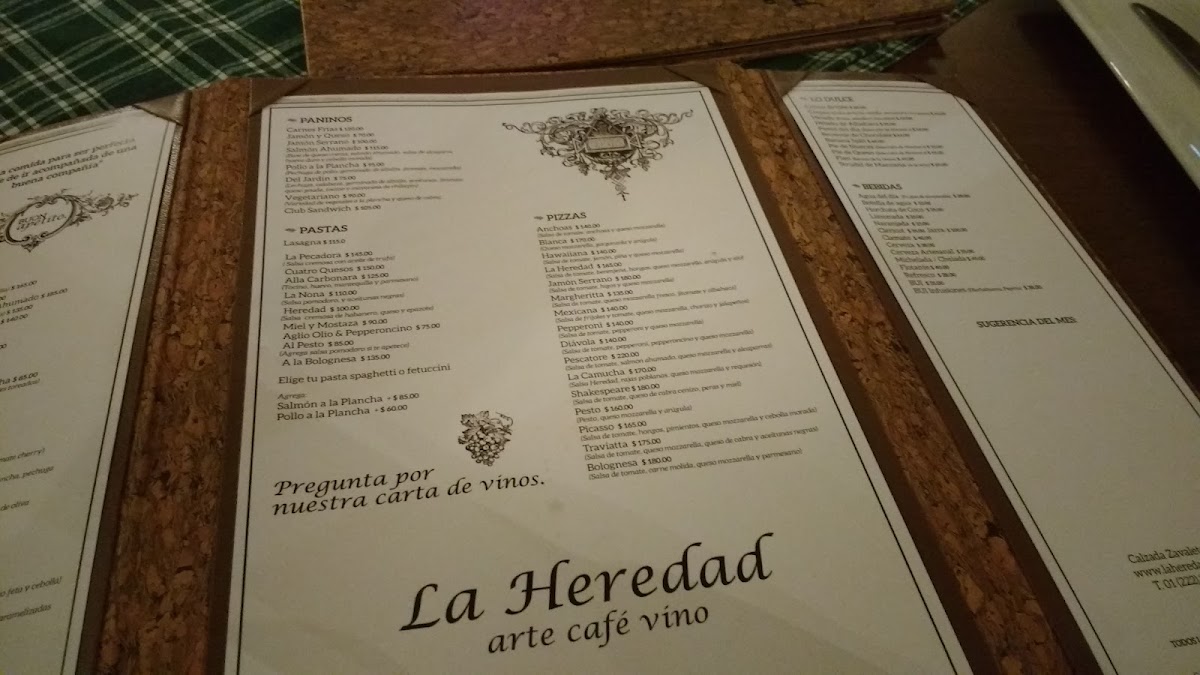 La Heredad Menu Photo 3