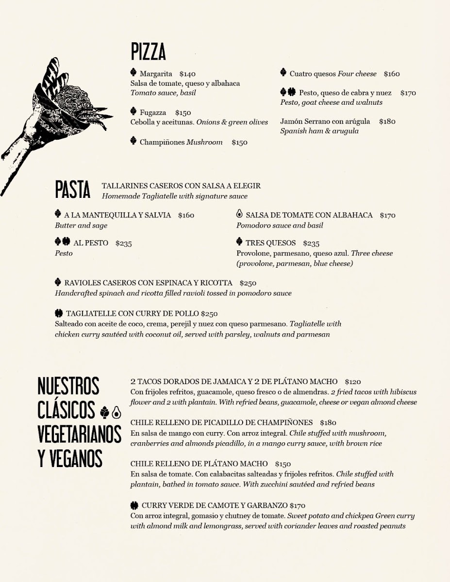 La Jicara Librespacio Cultural Menu