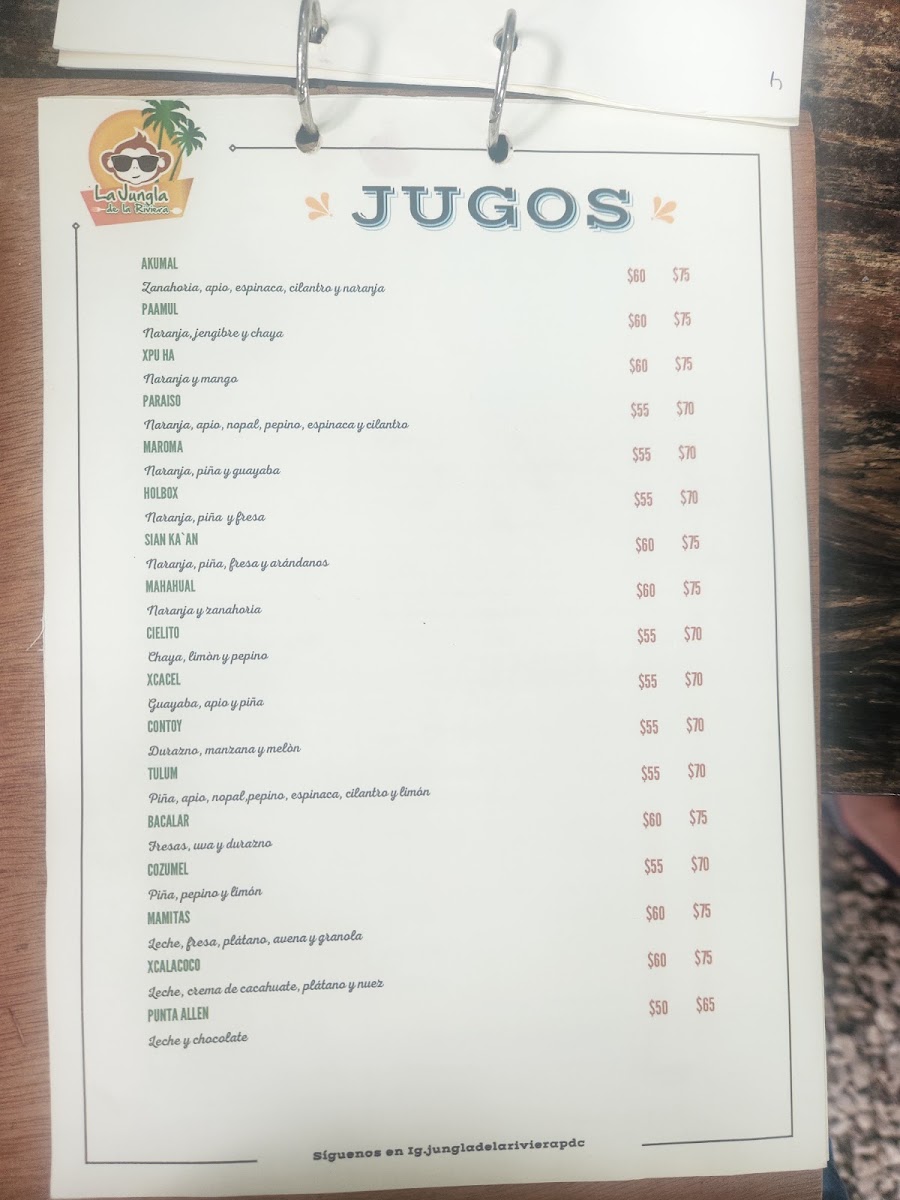 La Jungla de La Riviera. Comida Mexicana. Playa del Carmen Menu Photo 6
