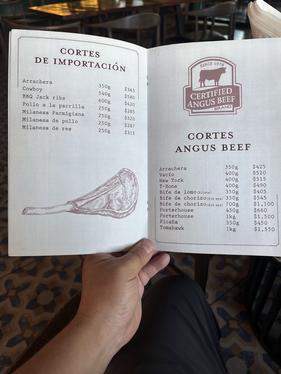 La Mendoza Menu