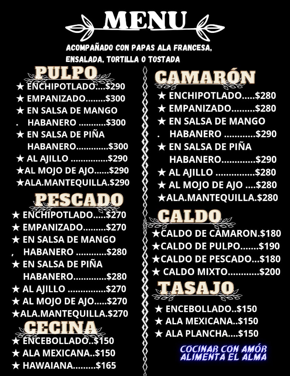 La Palapa Cometa Menu Photo 2
