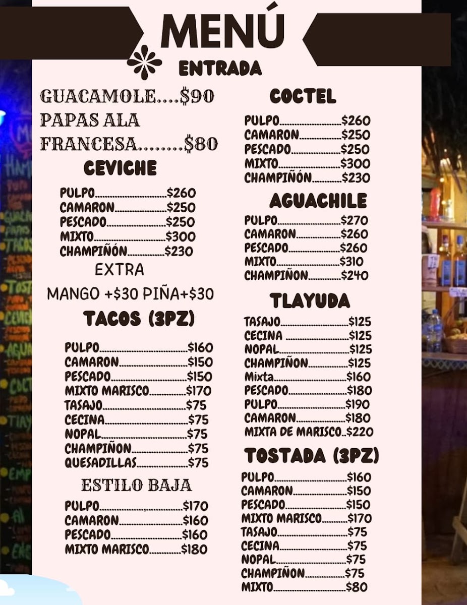 La Palapa Cometa Menu Photo 3