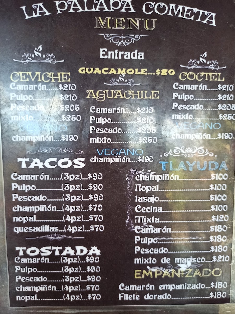 La Palapa Cometa Menu Photo 9