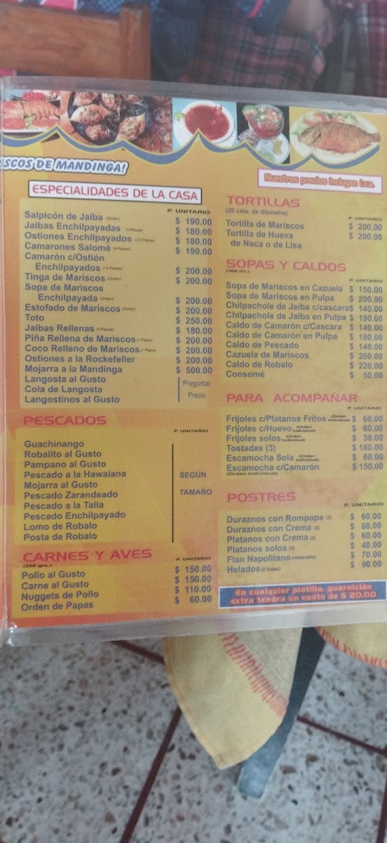 La Palapa De Tomas Menu Photo 4