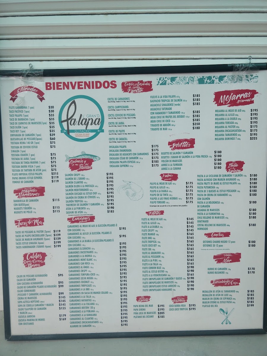 La Palapa Del Pacifico Y El Paisa Menu Photo 4
