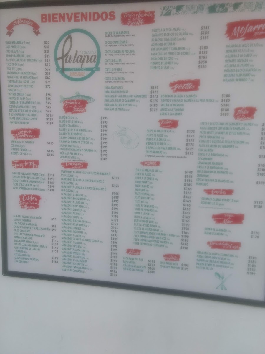 La Palapa Del Pacifico Y El Paisa Menu Photo 9