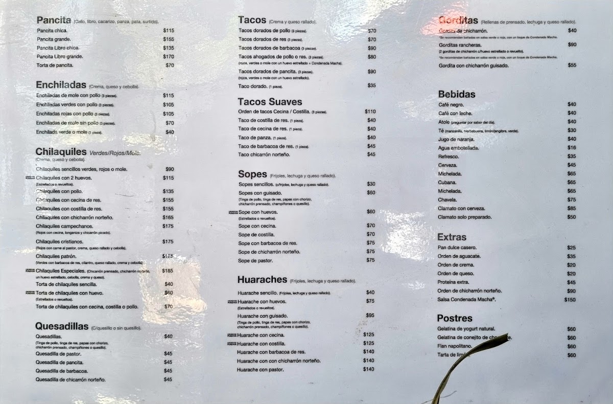 La Pancita De La Roma Menu Photo 10