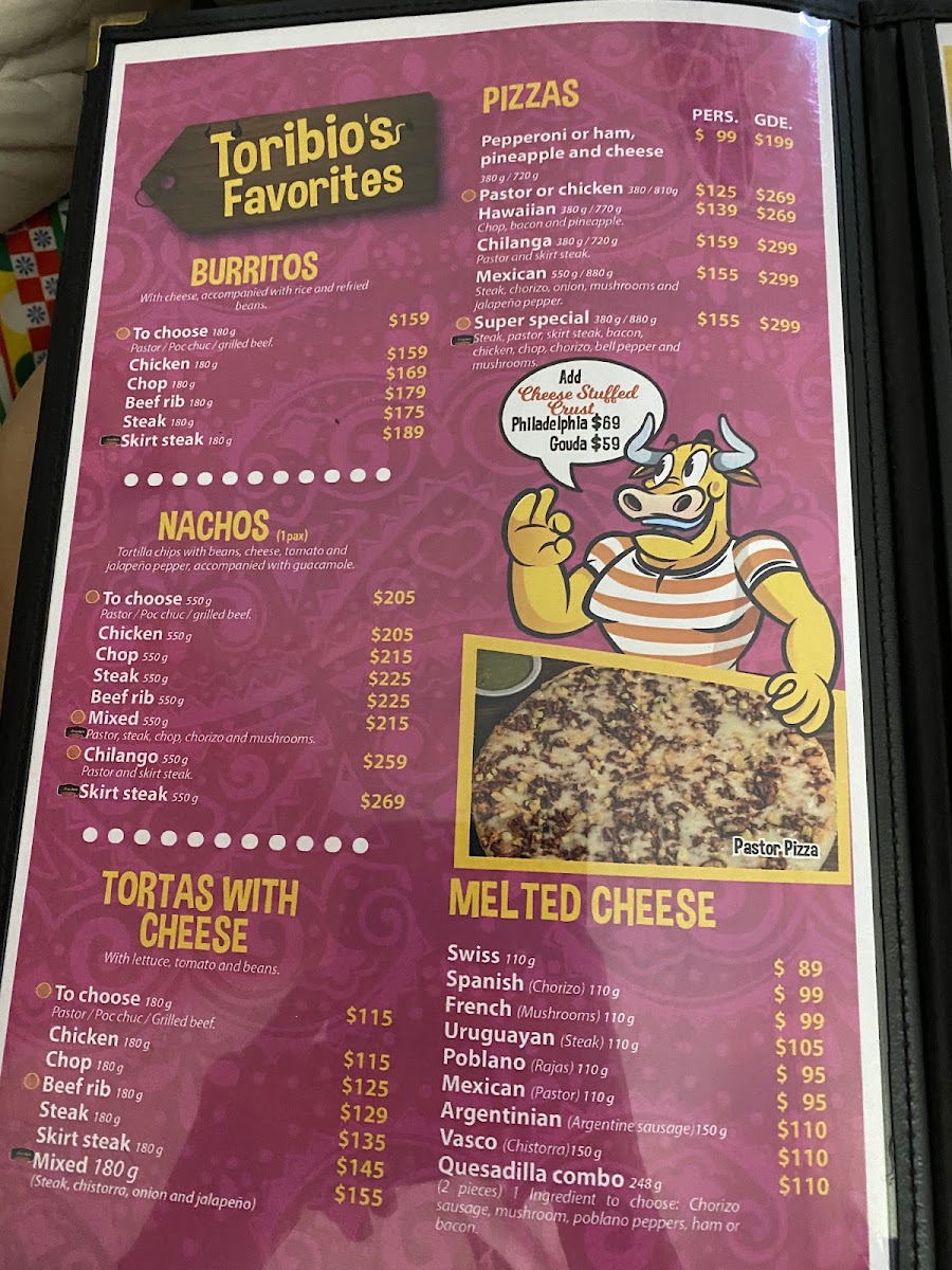 La Parrilla Menu