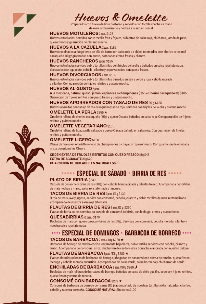La Perla Pixan Cuisine & La Carboneria Menu Photo 3