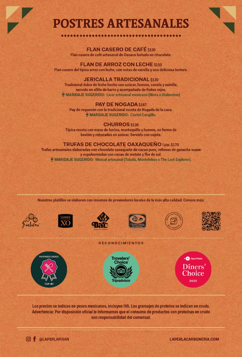 La Perla Pixan Cuisine & La Carboneria Menu Photo 4