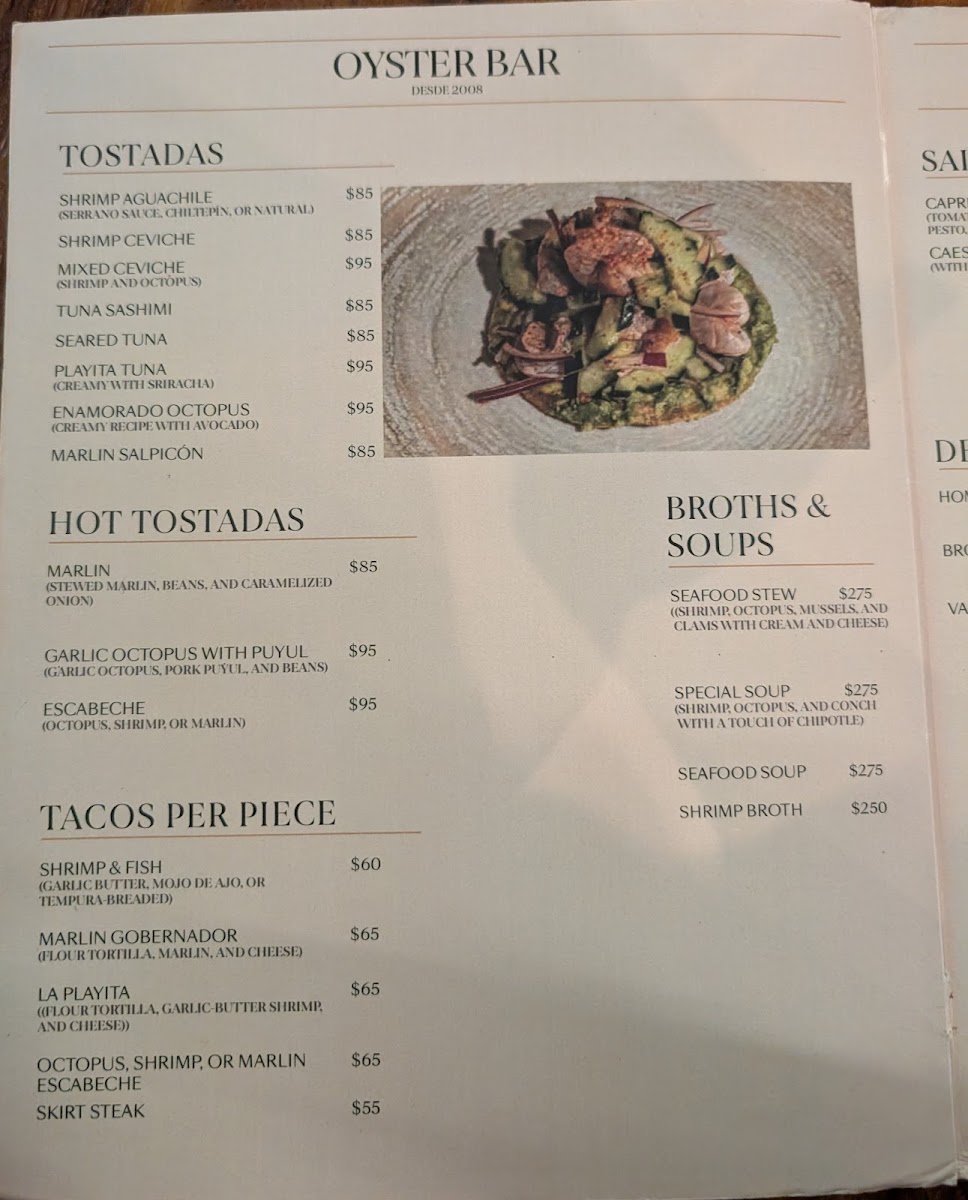 La Playita Restaurante Bar Cancún Menu Photo 7