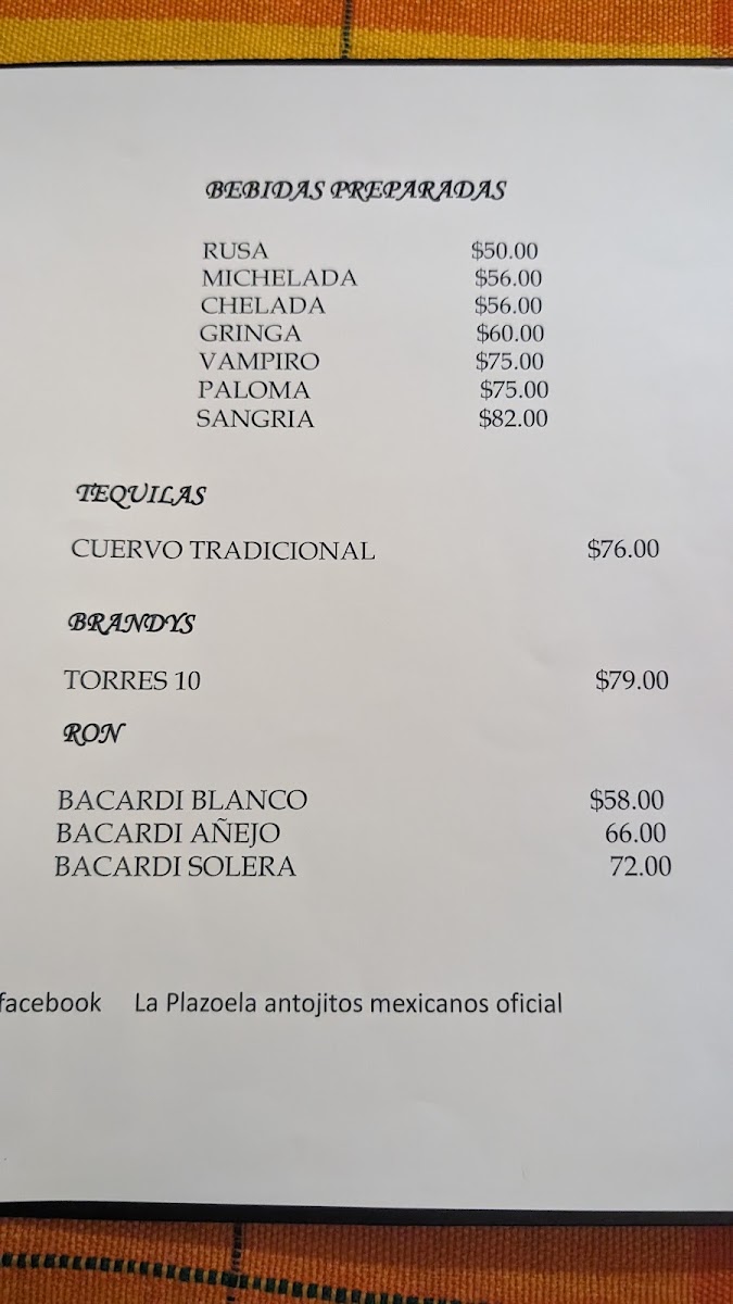 La Plazoela Menu Photo 6
