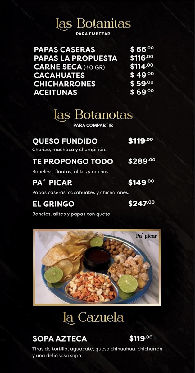 La Propuesta Menu Photo 2