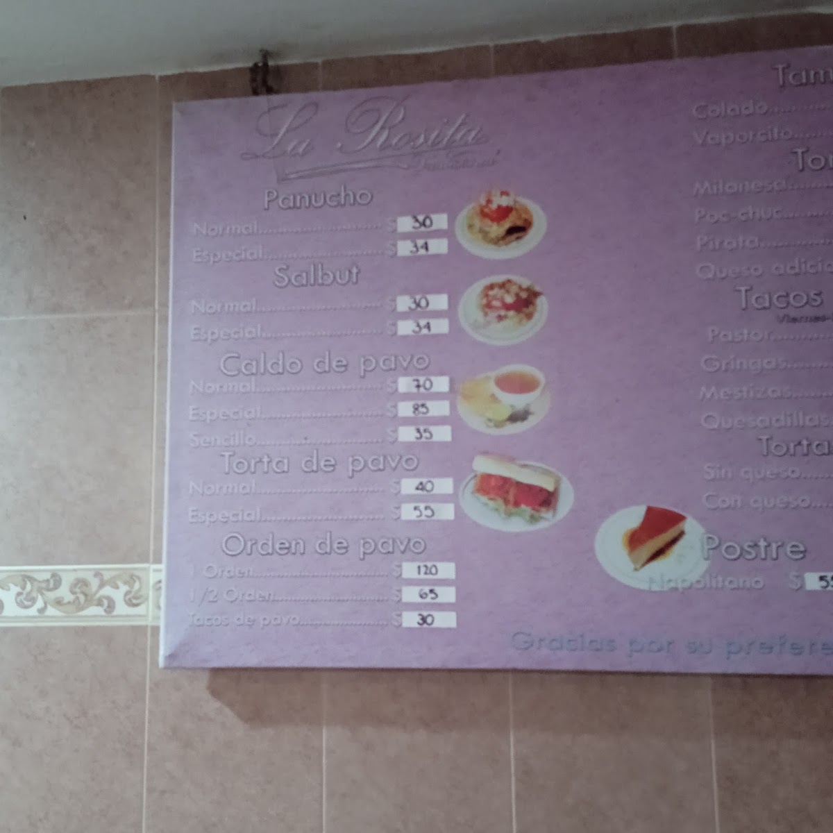 La Rosita Menu Photo 3