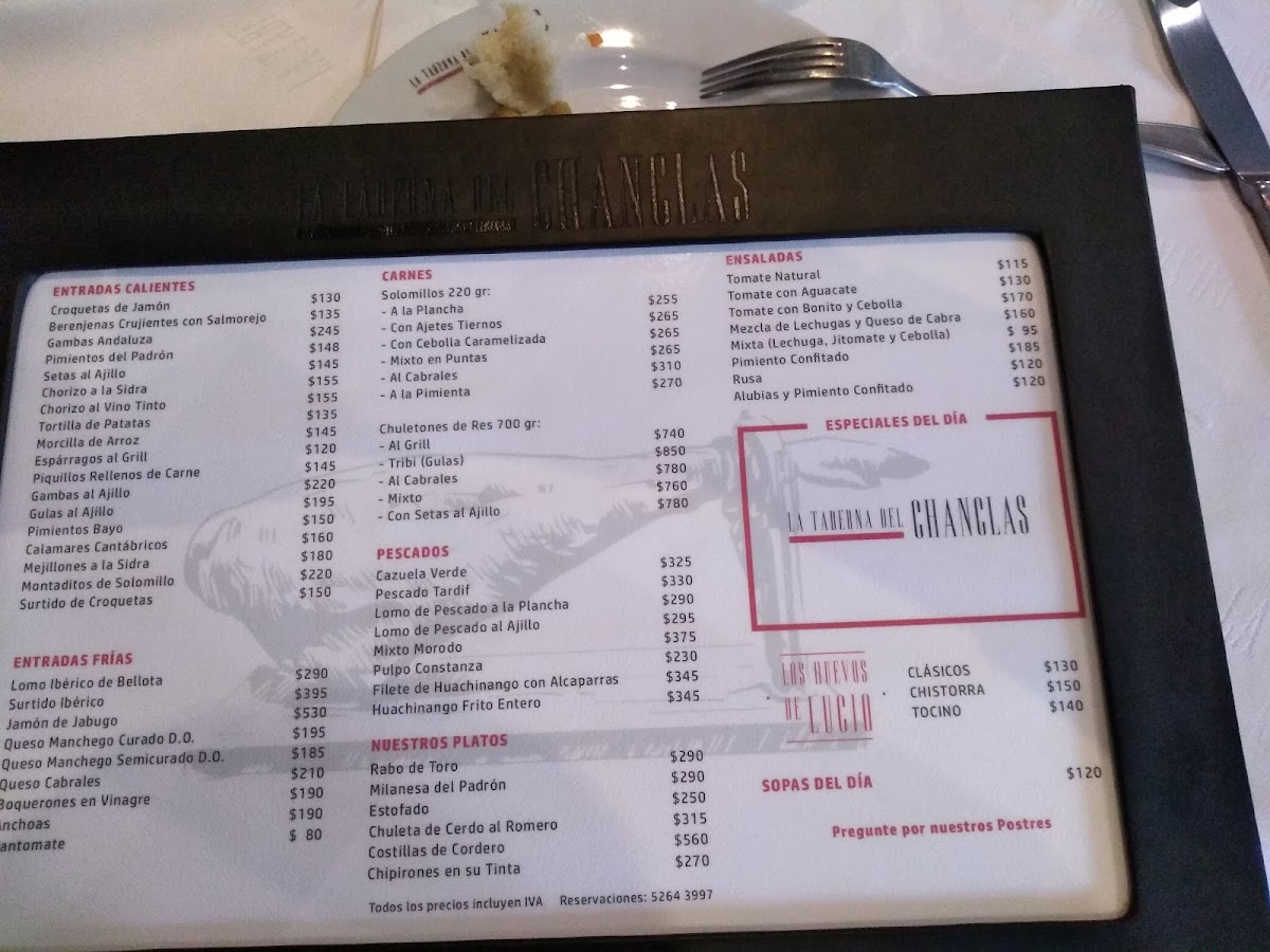 La Taberna Del Chanclas Menu Photo 8