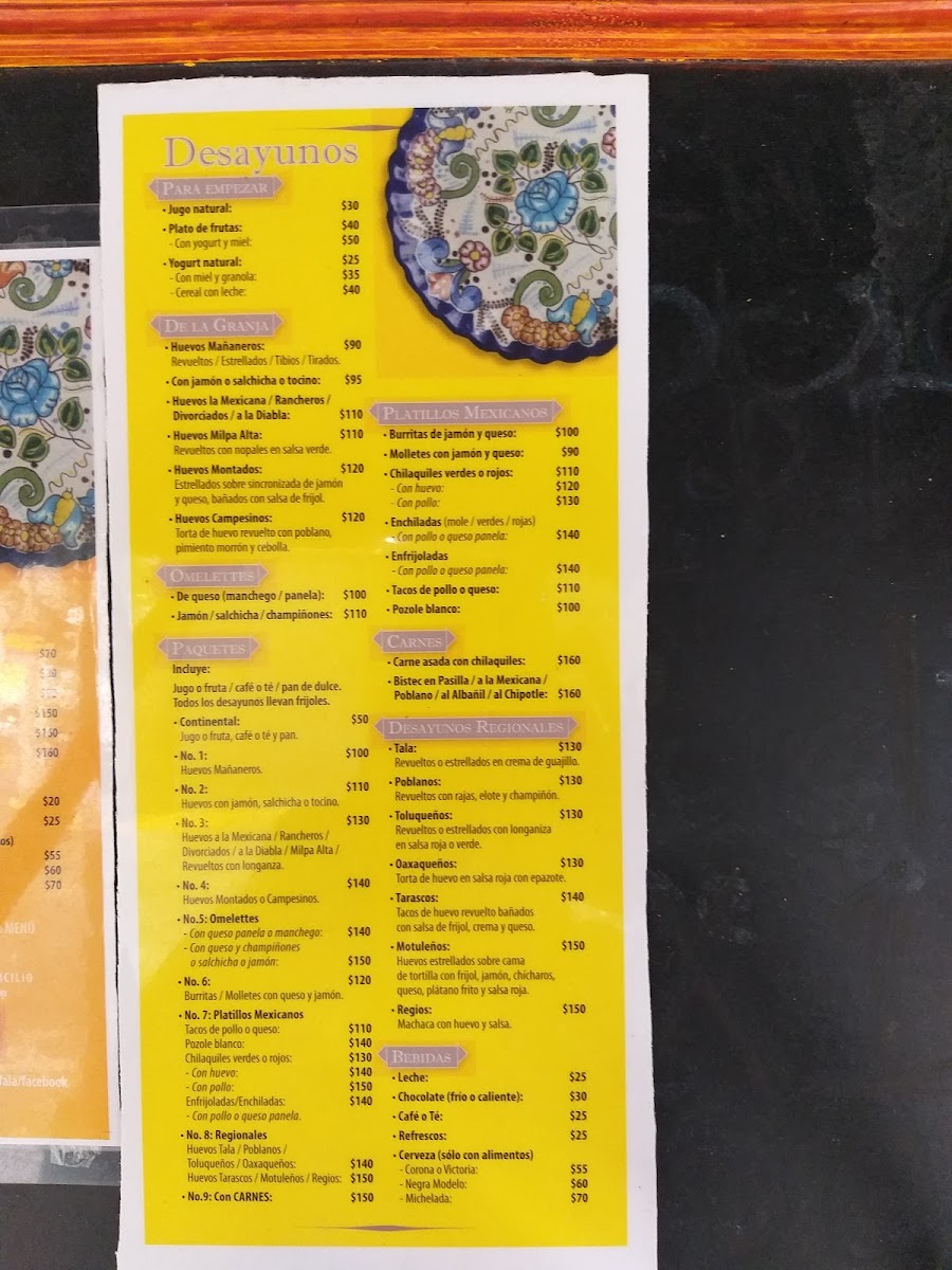 La Talavera Menu Photo 5