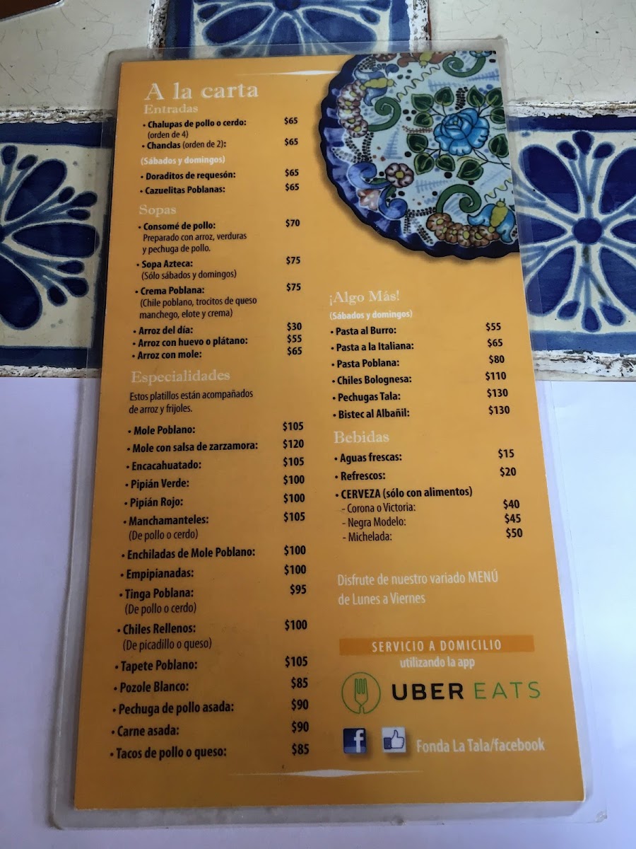 La Talavera Menu Photo 9
