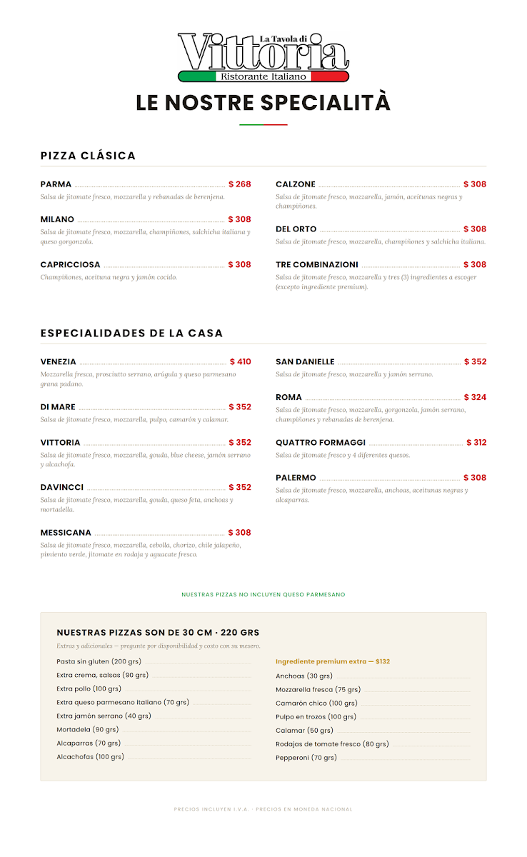 La Tavola Di Vittoria Menu Photo 2