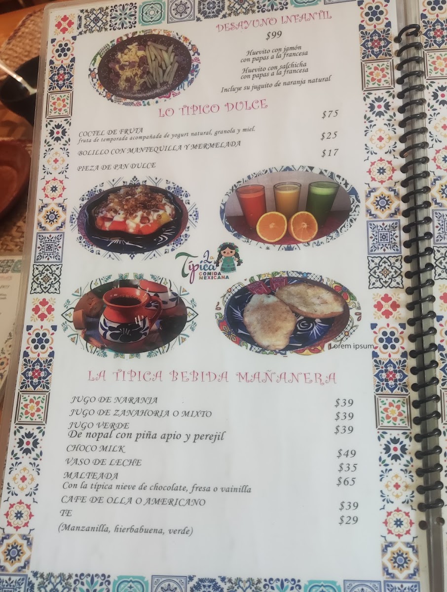La Tipica Menu Photo 5